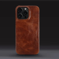 Étui iPhone en cuir de vachette fait main