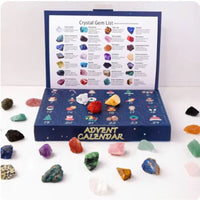 Crystal Advent Calendar - Christmas Countdown with 24 Magical Crystals