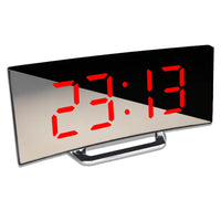 Curved LED Digital Alarm Clock