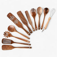 Davy | Set de Cocina de Madera Resistente al Calor de 11 Piezas - WoodChef