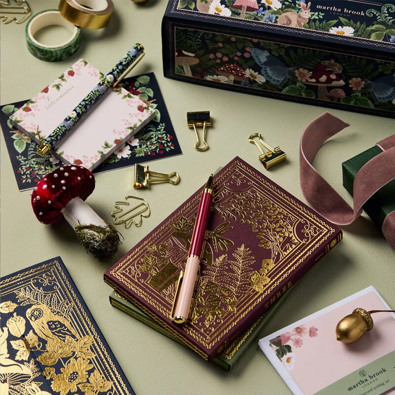 Davy | 24 Days Premium Stationery Advent Calendar | Limited "Winter Forest" Edition | 24 Exclusive Stationery Surprises | Sustainable & Plastic-Free | Includes 2025 Calendar & Accessories