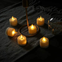 Davy | 6 Velas Realistas sin Llama con Control Remoto