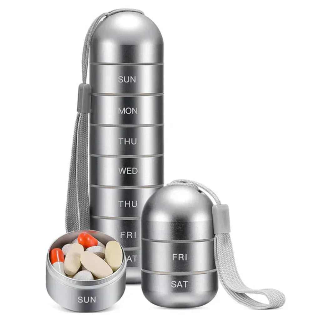 Davy | 7 Day Stackable Pill Organizer with Strap