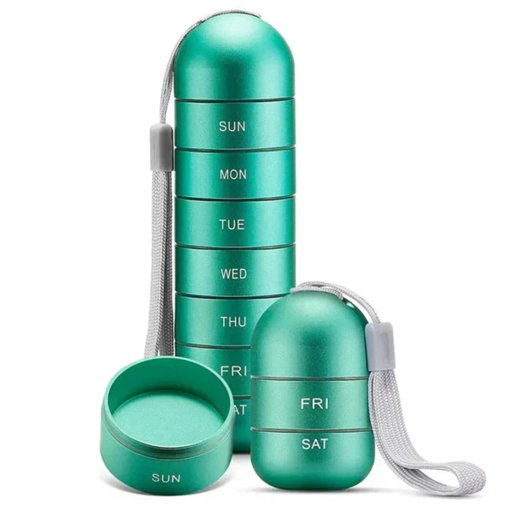 Davy | 7 Day Stackable Pill Organizer with Strap
