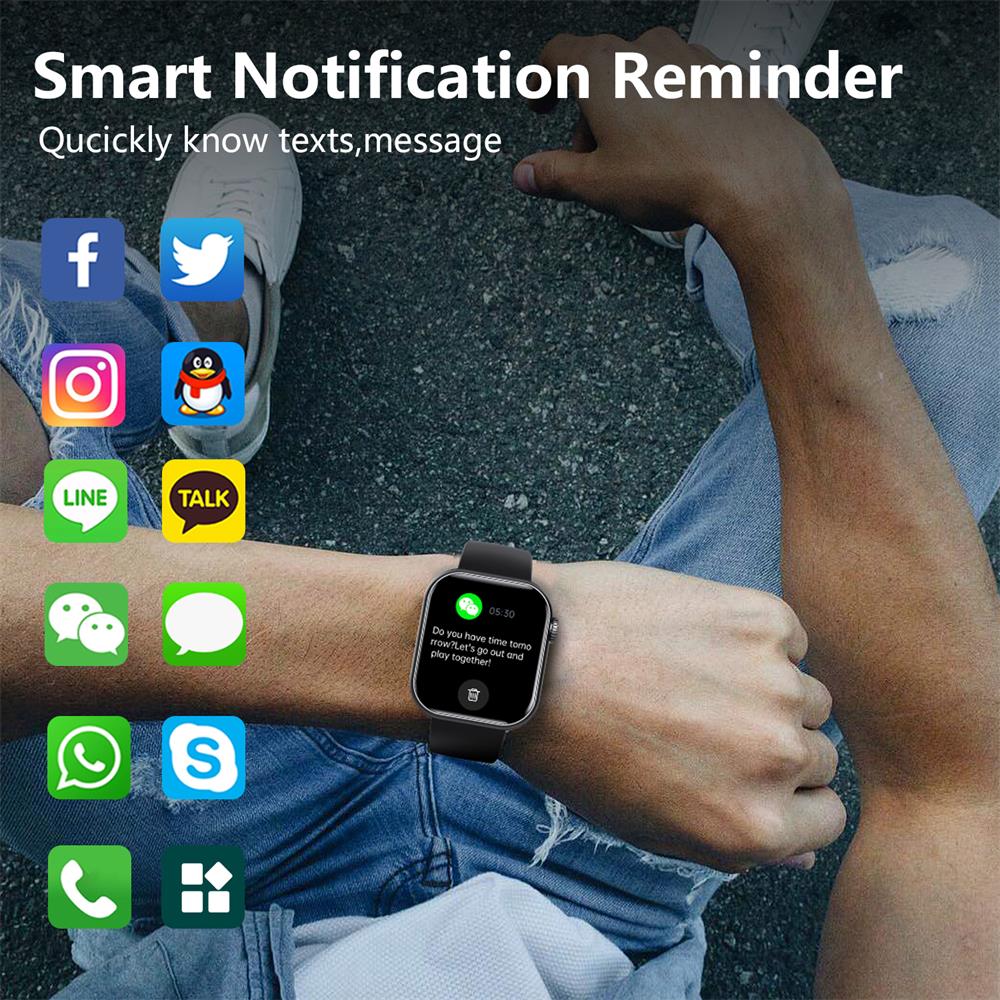 Davy | Blood Sugar Blood Pressure Blood Oxygen Sleep Monitor Waterproof Smartwatch