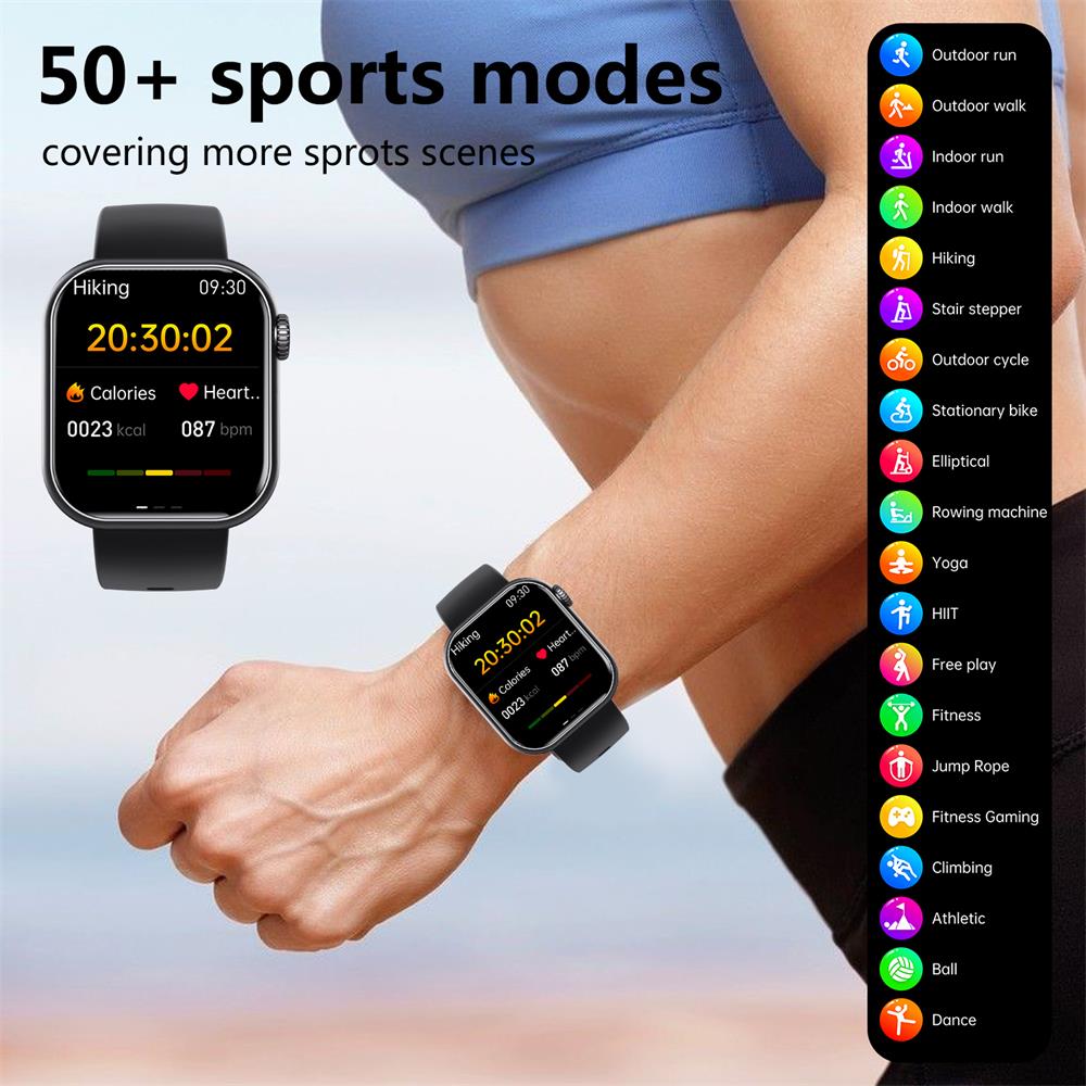 Davy | Blood Sugar Blood Pressure Blood Oxygen Sleep Monitor Waterproof Smartwatch