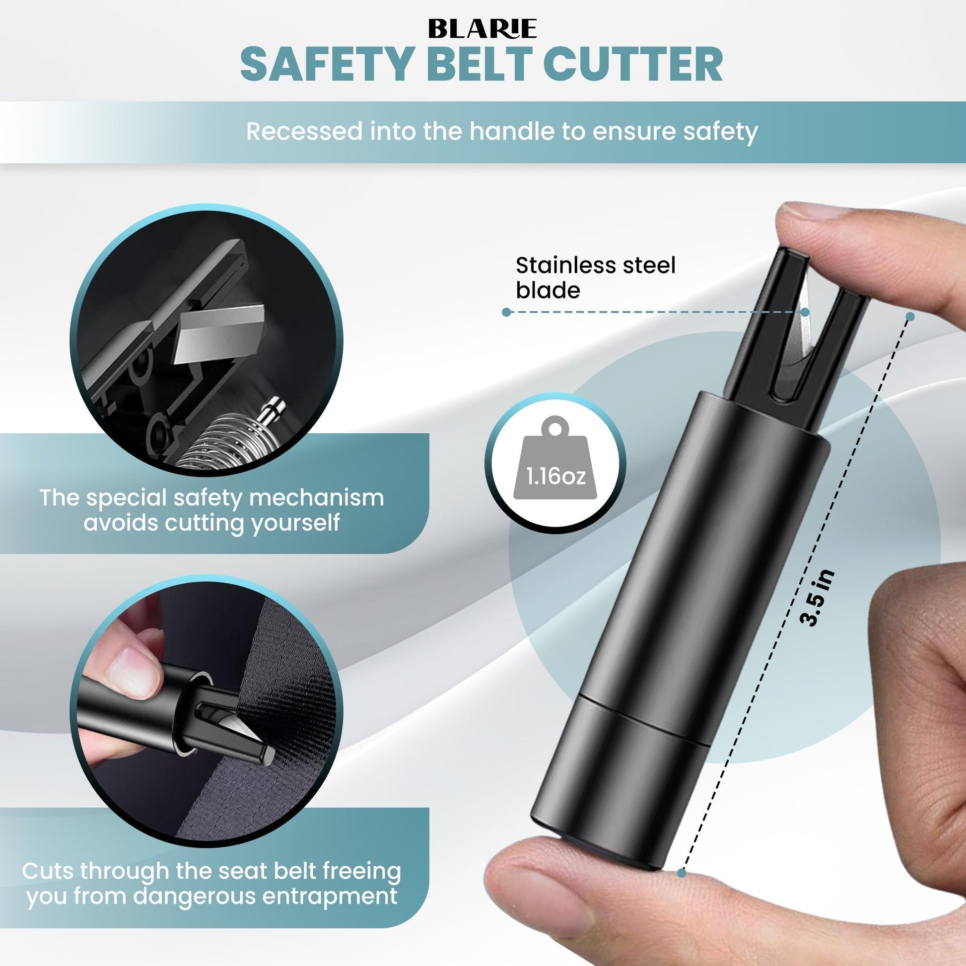 Davy | Car Safety Hammer – Important Car Escape Tool & Window Breaker for Emergencies
