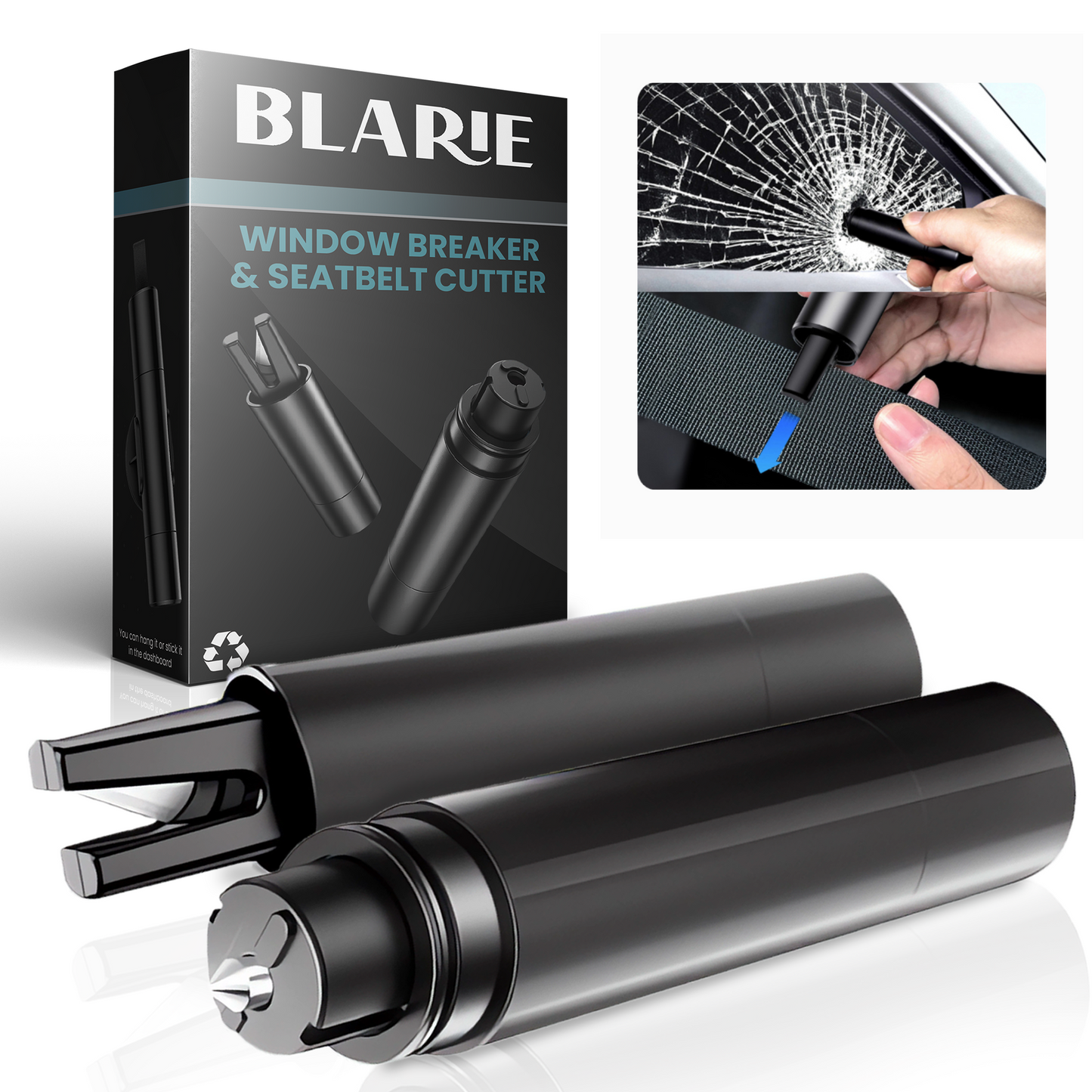 Davy | Car Safety Hammer – Important Car Escape Tool & Window Breaker for Emergencies