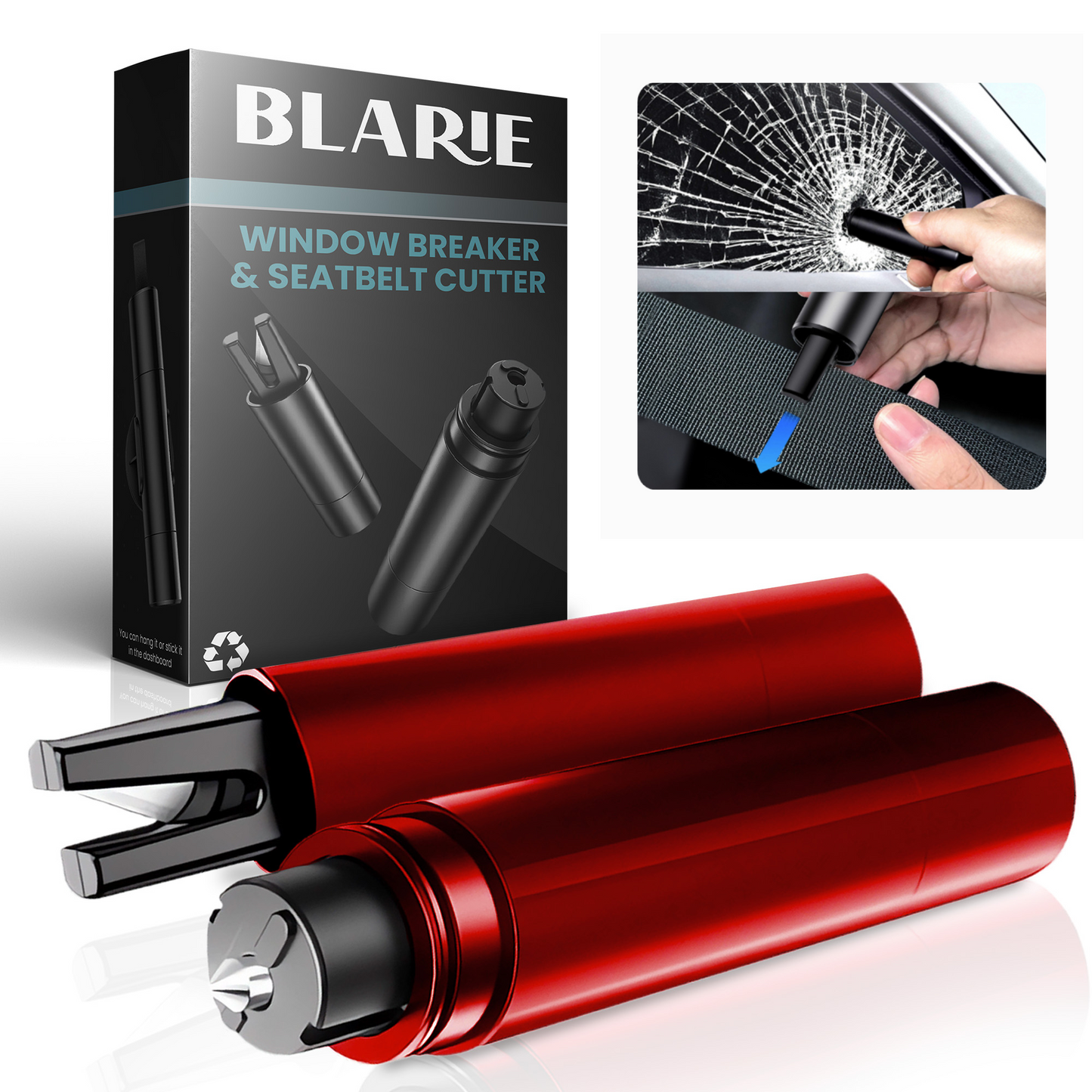 Davy | Car Safety Hammer – Important Car Escape Tool & Window Breaker for Emergencies