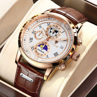 Davy | Classic Chronograph Men’s Watch | Stylish & Functional Luxury Wristwatch for Every Occasion