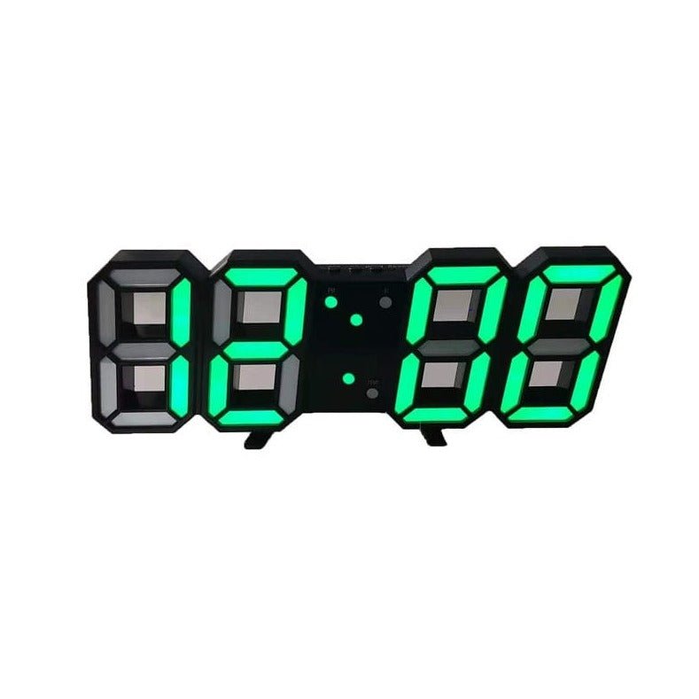 Davy | Digital 3D LED Wall Clock – Modern Design with Dimming Function and Optimal Visibility