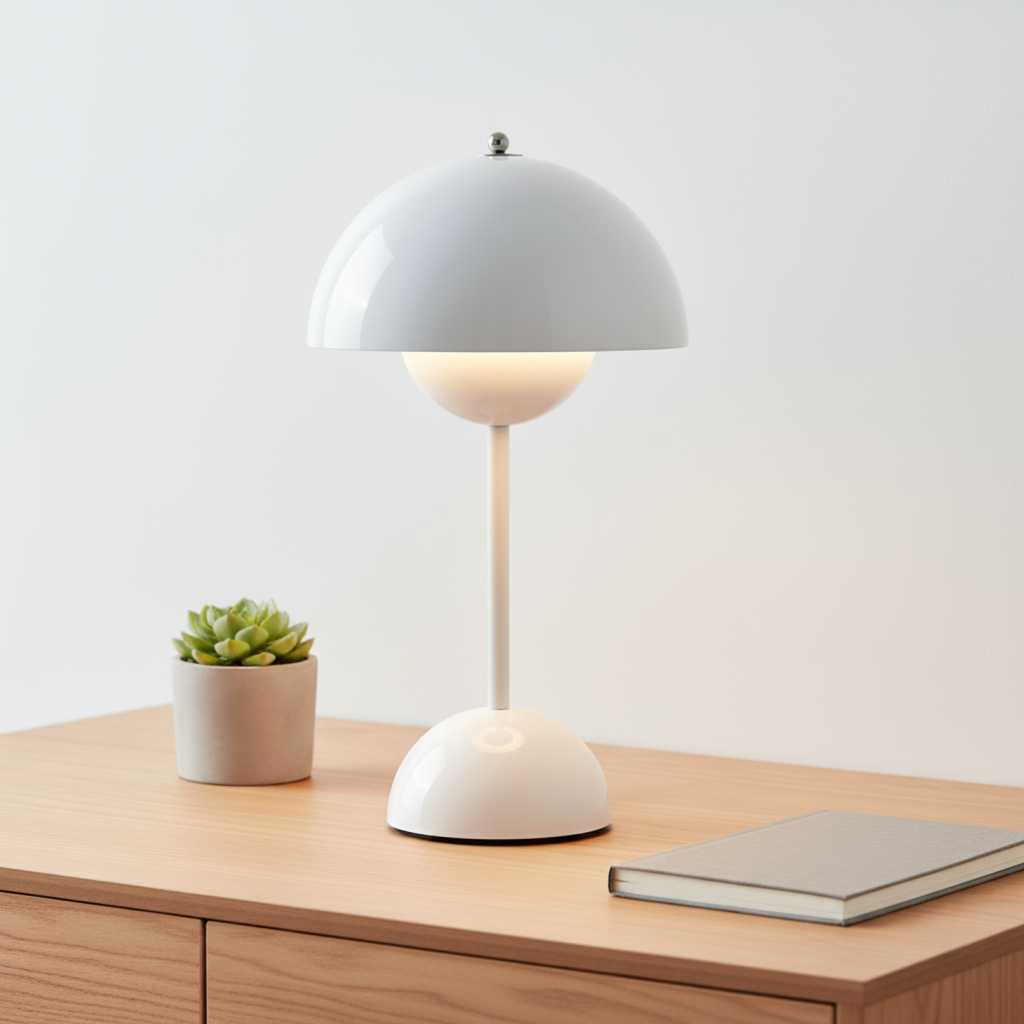 Davy | Dorsø Pillam | Scandinavian Designer Table Lamp | Dimmable & Modern (H 29.5cm)