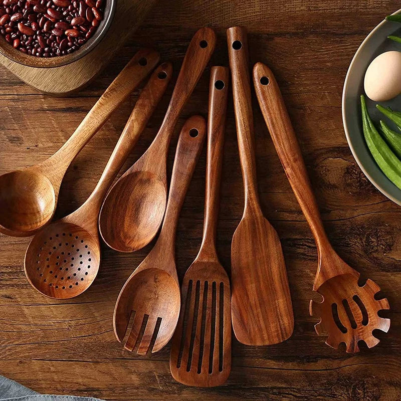 Davy | Ecochef – Teak Tree Kitchen Utensil Set