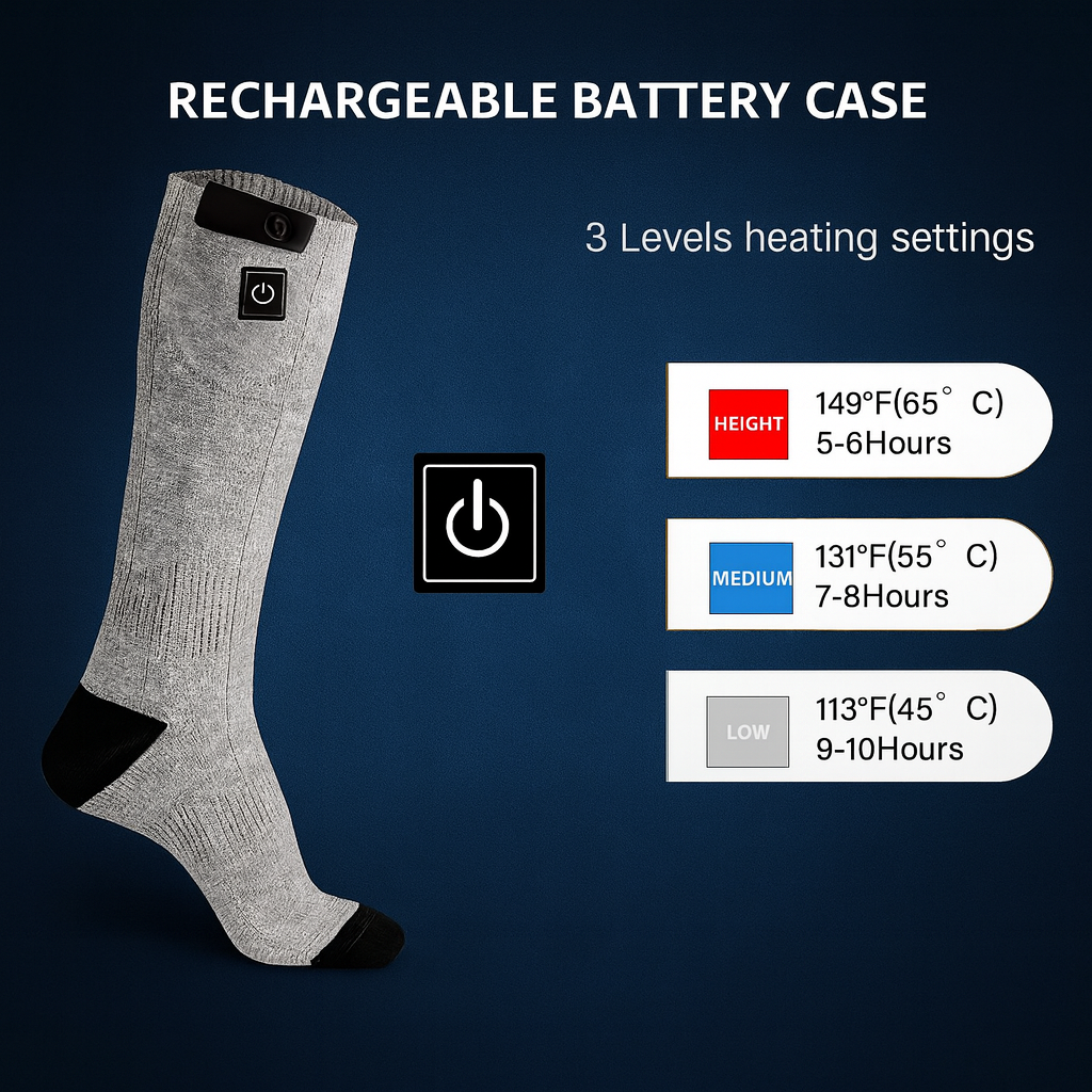 Davy | Electric Heating Circulation Cold Weather Winter Socks