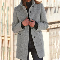 Manteau intemporel chaud en mélange de laine