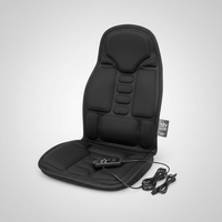 Davy | Ergonomic Massage Seat Cushion | Shiatsu & Vibration Massage for Neck, Back & Thighs | Optional Heat Function | Includes Car Adapter & Remote Control
