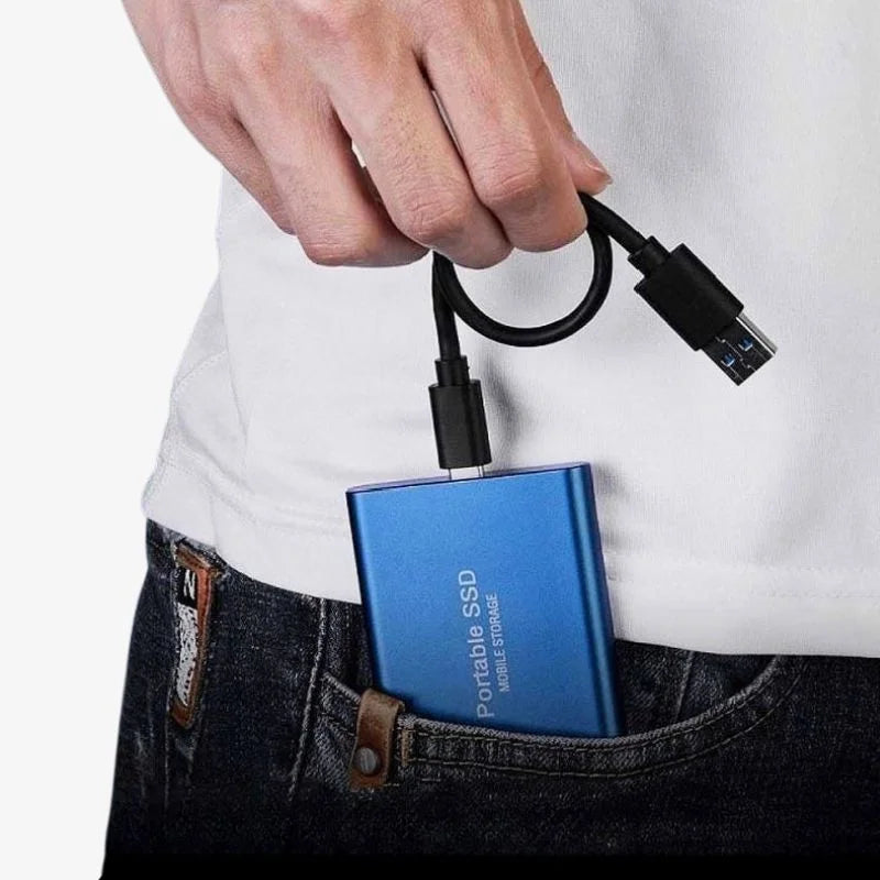 Davy | External SSD Hard Drive Aluminum Portable Storage 128GB