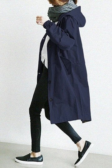 Davy | Fashionable Long Trench Coat Women Change Season 2023