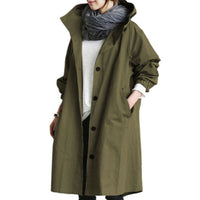 Versatile Hooded Trench Coat