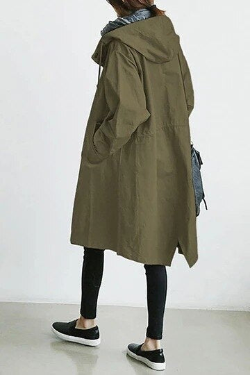 Davy | Fashionable Long Trench Coat Women Change Season 2023