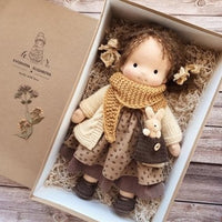 Davy | Poupée en tissu naturelle style Waldorf