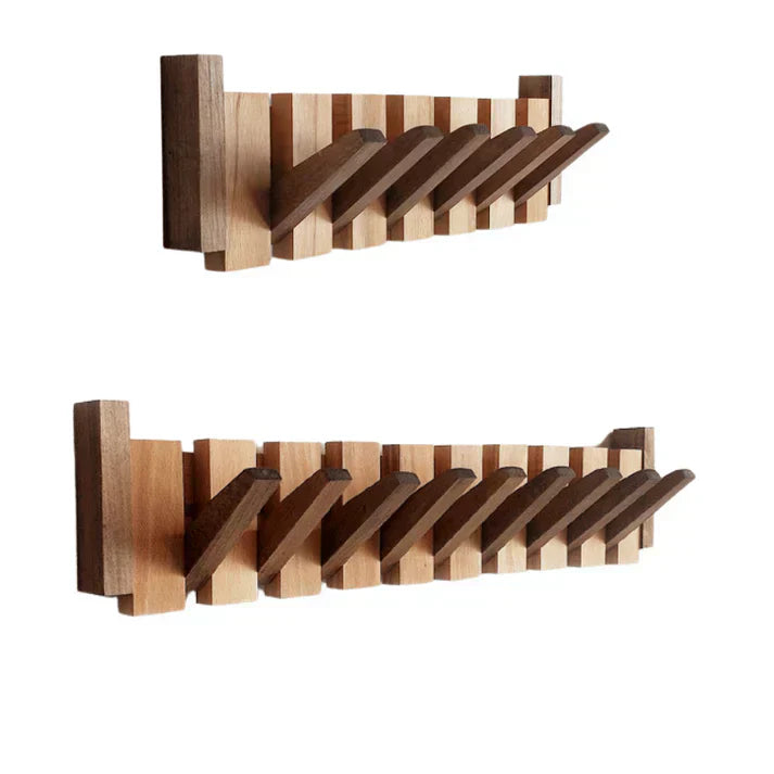 Davy | HarmonyCoat Piano Coat Rack | Wall Mounted with Hooks | Solid Wood