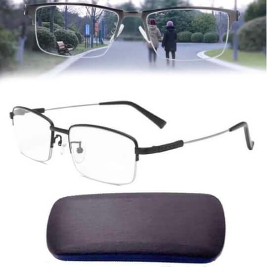 Davy | Intelligent Progressive Glasses | ARNO Lens Technology | Photochromic Adjustment | Blue Light Filter & UV400 | Anti-Reflective Coating | Multifocal