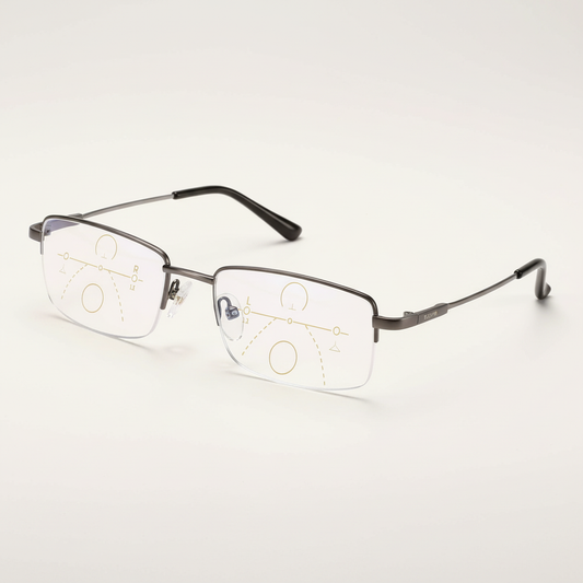 Davy | Intelligent Progressive Glasses | ARNO Lens Technology | Photochromic Adjustment | Blue Light Filter & UV400 | Anti-Reflective Coating | Multifocal