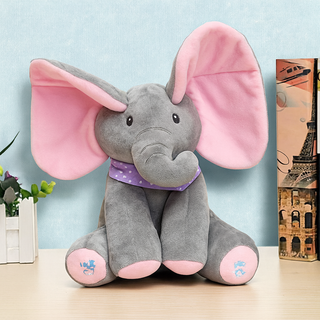 Davy | Interactive Peek-a-Boo Elephant Plush Toy