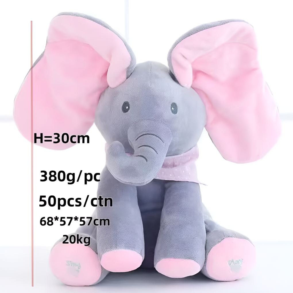 Davy | Interactive Peek-a-Boo Elephant Plush Toy