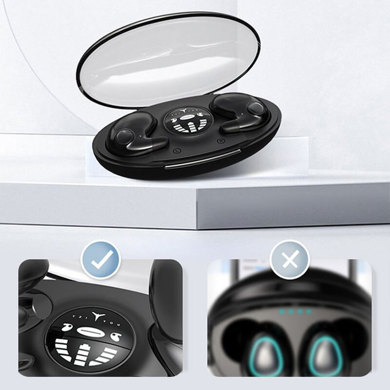 Davy | Invisible Wireless Sleep Headphones | IPX5 Waterproof, Bluetooth 5.3 for Comfortable Sleep and Relaxation