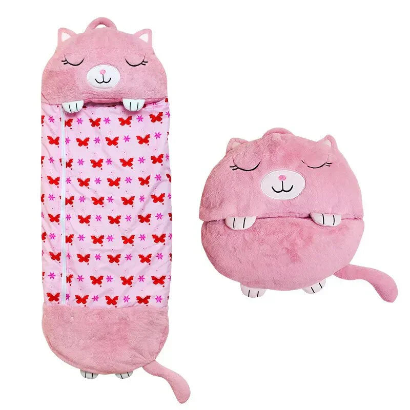 Davy | Kids' Animal Sleeping Bag & Cuddle Toy Combo