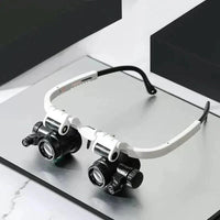 Davy | Gafas con lupa LED con aumentos de 8x, 15x y 23x para visión detallada y trabajo de precisión