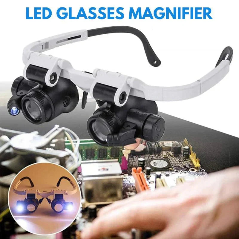 Davy | LED Magnifying Glasses with 8x, 15x, and 23x Magnification for Detailed Viewing and Precision Work