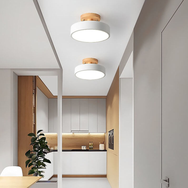Davy LED Round Ceiling Lamp | Nordic Design | Semi-Flush Mounting | Economic Indoor Lighting
