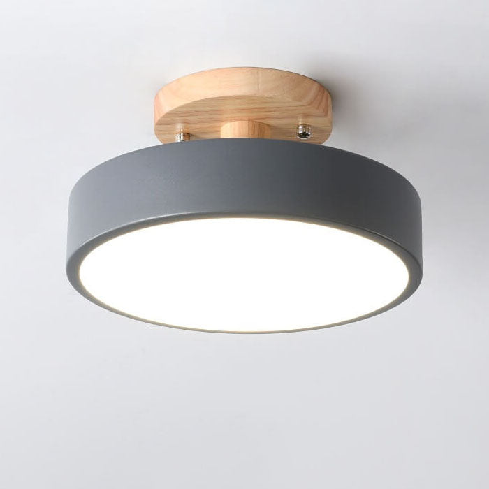 Davy LED Round Ceiling Lamp | Nordic Design | Semi-Flush Mounting | Economic Indoor Lighting