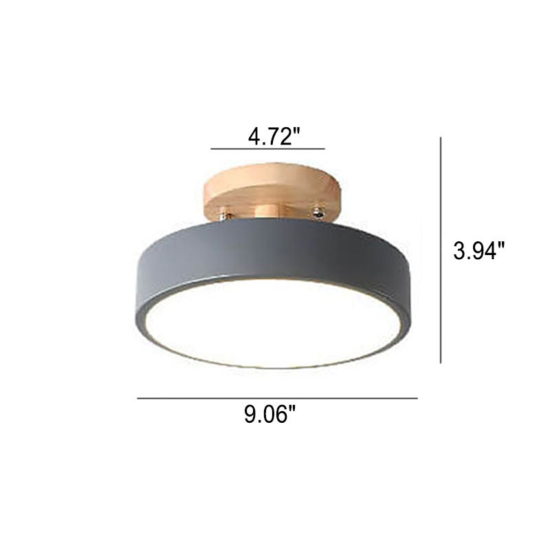 Davy LED Round Ceiling Lamp | Nordic Design | Semi-Flush Mounting | Economic Indoor Lighting