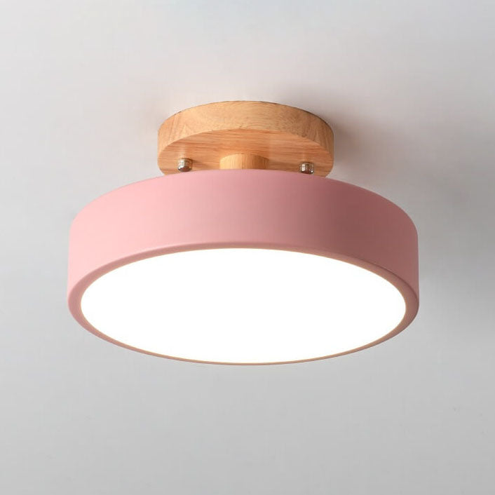 Davy LED Round Ceiling Lamp | Nordic Design | Semi-Flush Mounting | Economic Indoor Lighting