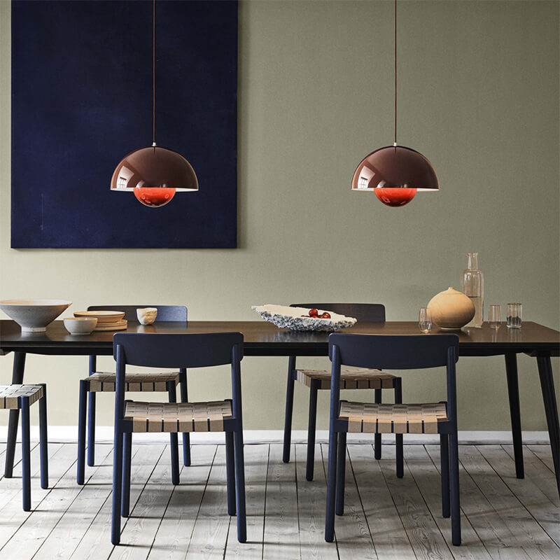 Davy | Macaron Pendant Light Hemisphere | Nordic Dome Design