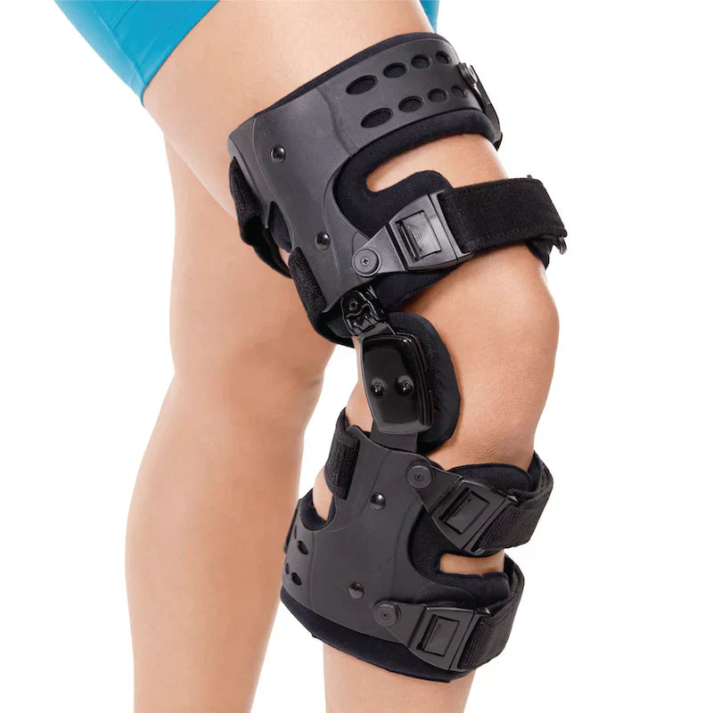 Davy | Medical OA Offloading Knee Brace | Unicompartimental Osteoarthritis Orthosis | Varus/Valgus Correction & ROM Control | Medial & Lateral Offloading | Adjustable Range of Motion