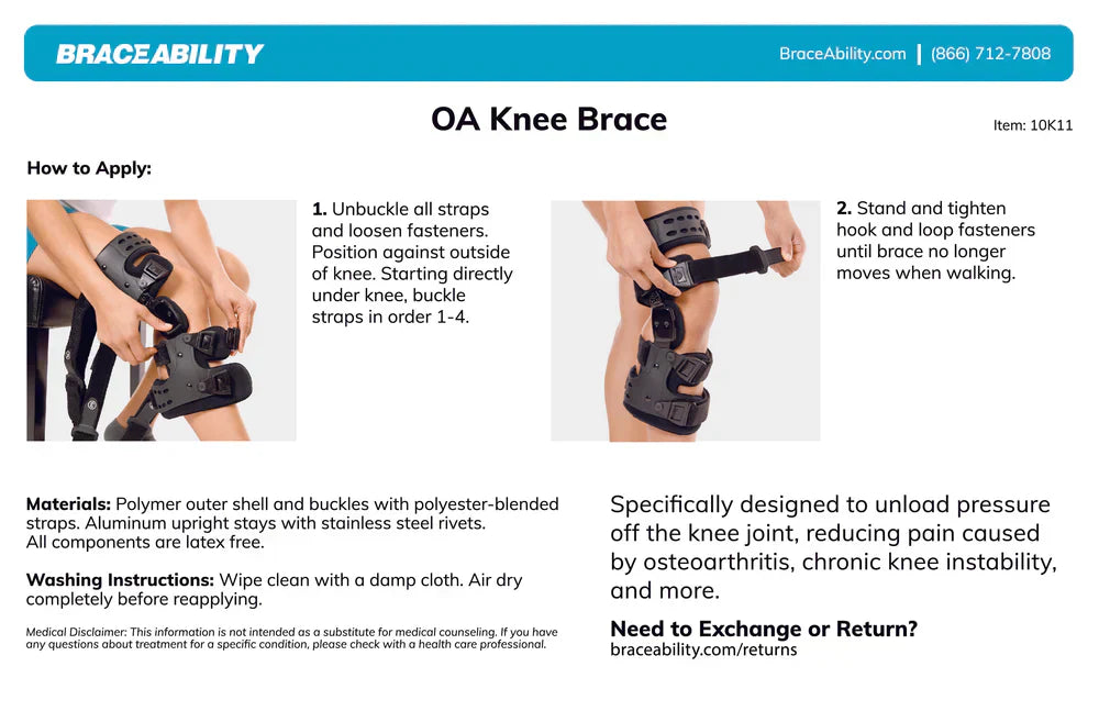 Davy | Medical OA Offloading Knee Brace | Unicompartimental Osteoarthritis Orthosis | Varus/Valgus Correction & ROM Control | Medial & Lateral Offloading | Adjustable Range of Motion