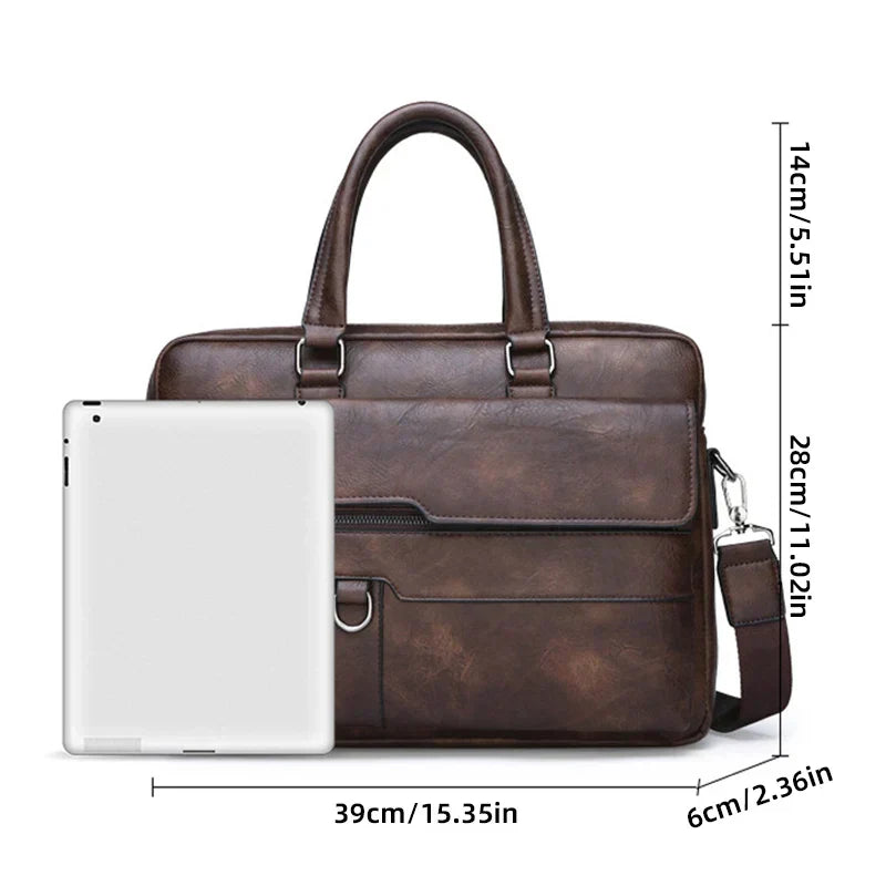 Davy | Men's Briefcase Bag with Top Handles