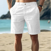 Davy | Short cargo en mélange de lin pour hommes