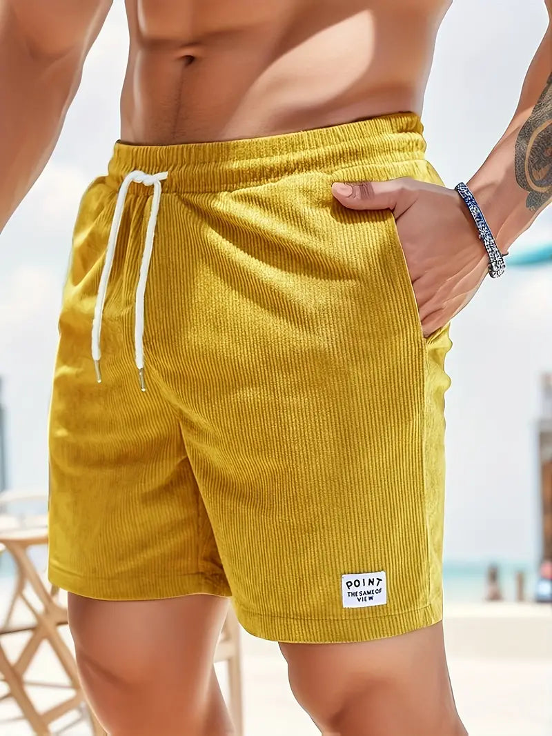 Davy | Men's Corduroy Shorts with Drawstring Waist