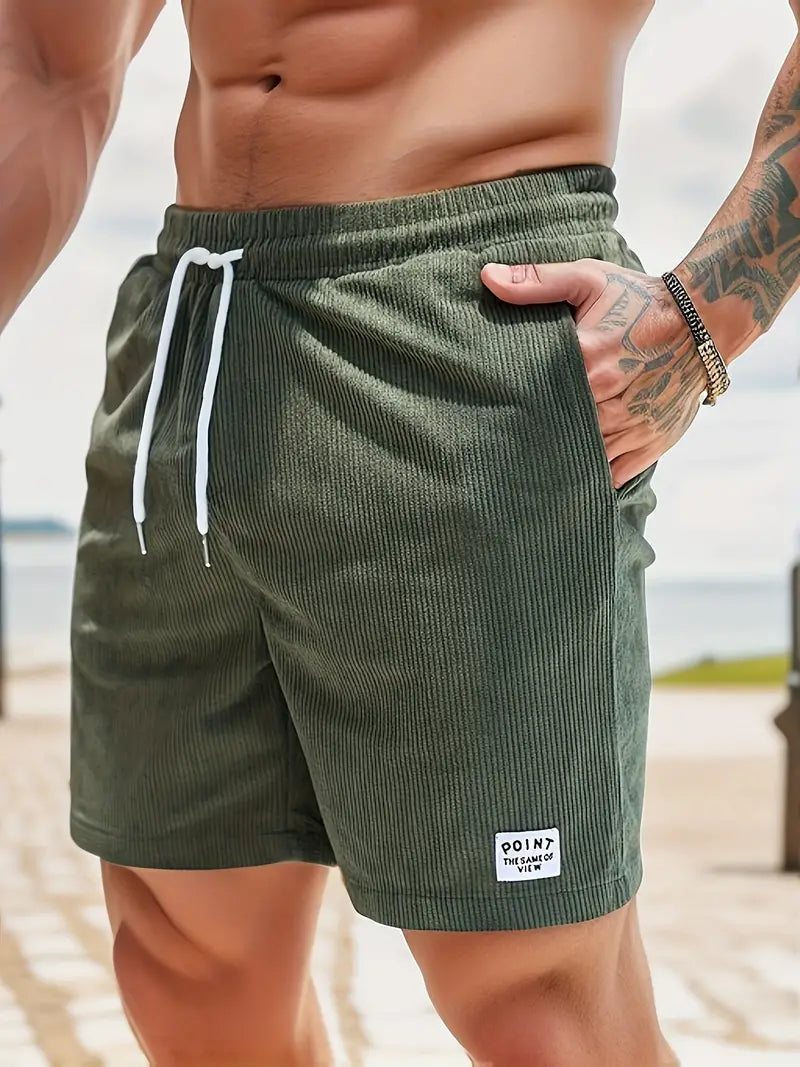 Davy | Men's Corduroy Shorts with Drawstring Waist