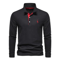Davy | Polo de manga larga bordado