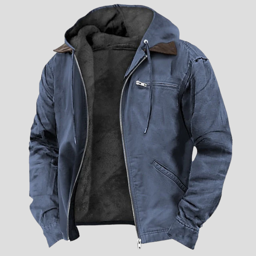 Davy | Men's Fleece-Lined Hooded Jacket