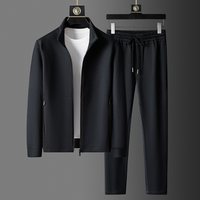 Ensemble veste zippée texturée et pantalon