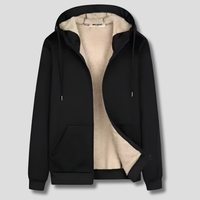 Davy | Chaqueta con forro de sherpa para hombre con cremallera completa