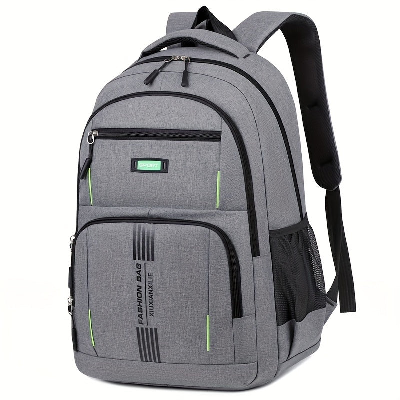 Davy | Men's Laptop Backpack | Striped Front Pocket